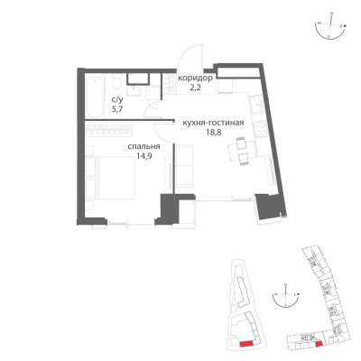 1к. квартира