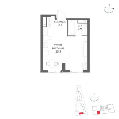 1к. квартира