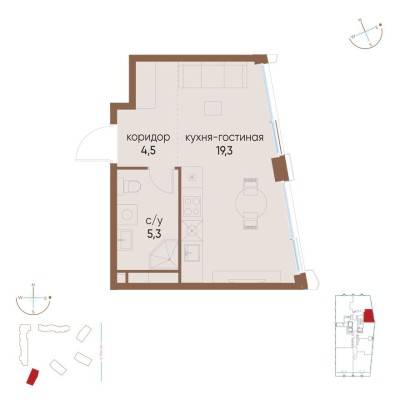 1к. квартира