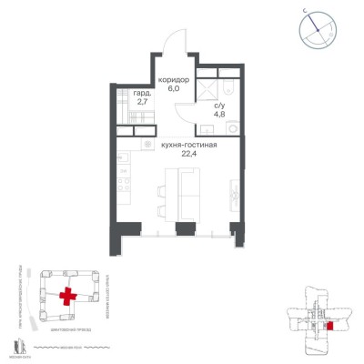 1к. квартира