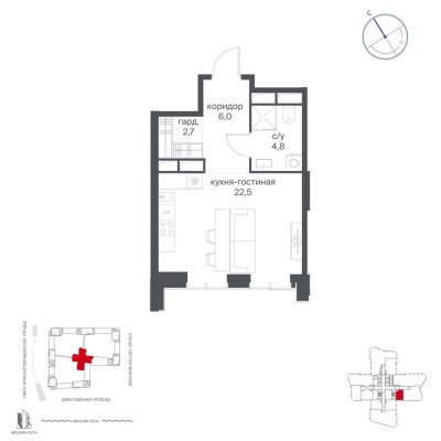 1к. квартира