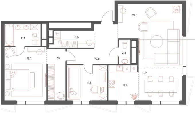 4к. квартира