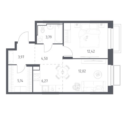 1к. квартира