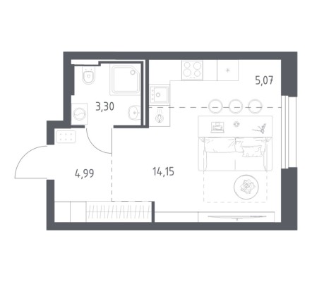 Студия-квартира