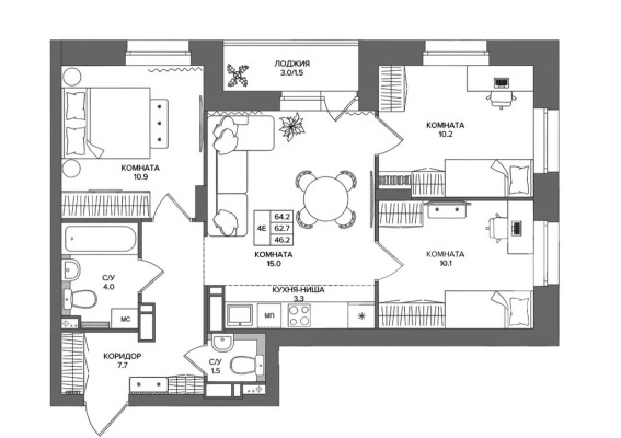 4е квартира