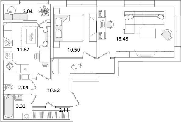 2к. квартира