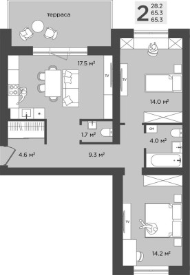 2к. квартира