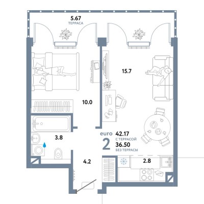 2е квартира