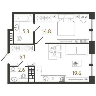 1к. квартира