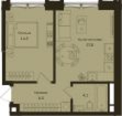 1к. квартира