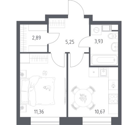 1к. квартира