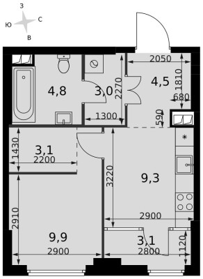 1к. квартира