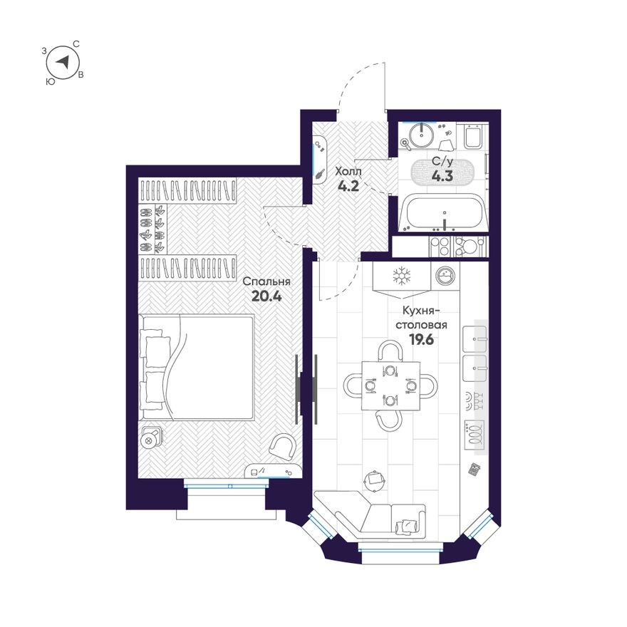 1к. квартира