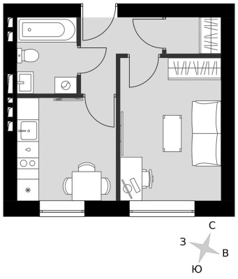 1к. квартира