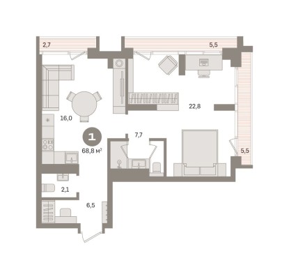 1к. квартира