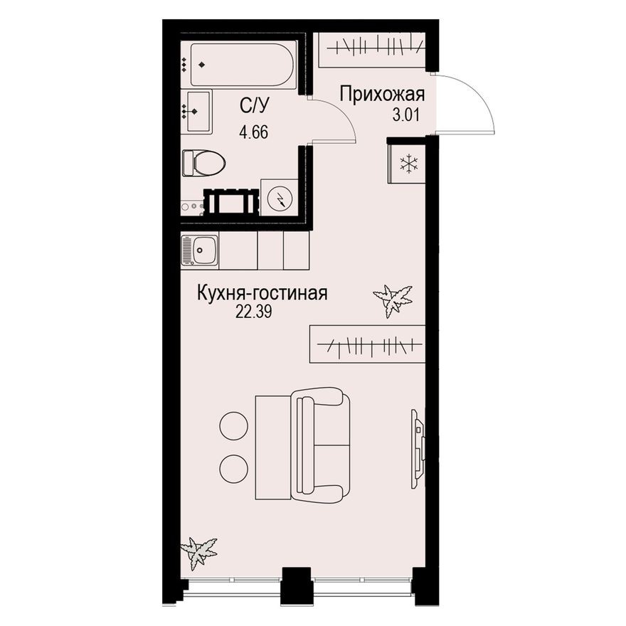 Студия-квартира