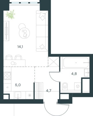 Студия-квартира