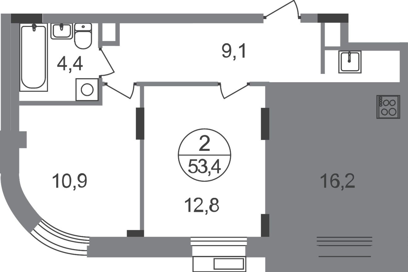 2к. квартира