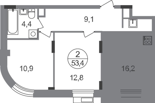 2к. квартира