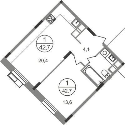 1к. квартира