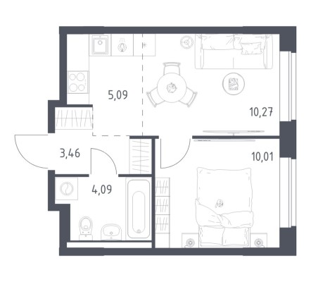 1к. квартира