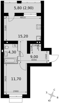 2е квартира