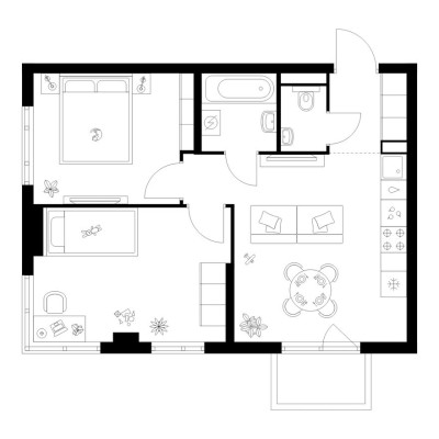 2к. квартира