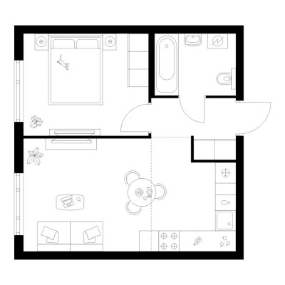 1к. квартира