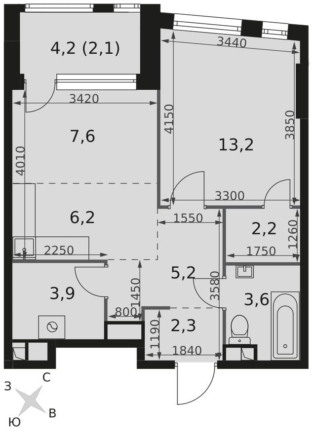 2к. квартира