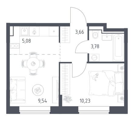 1к. квартира