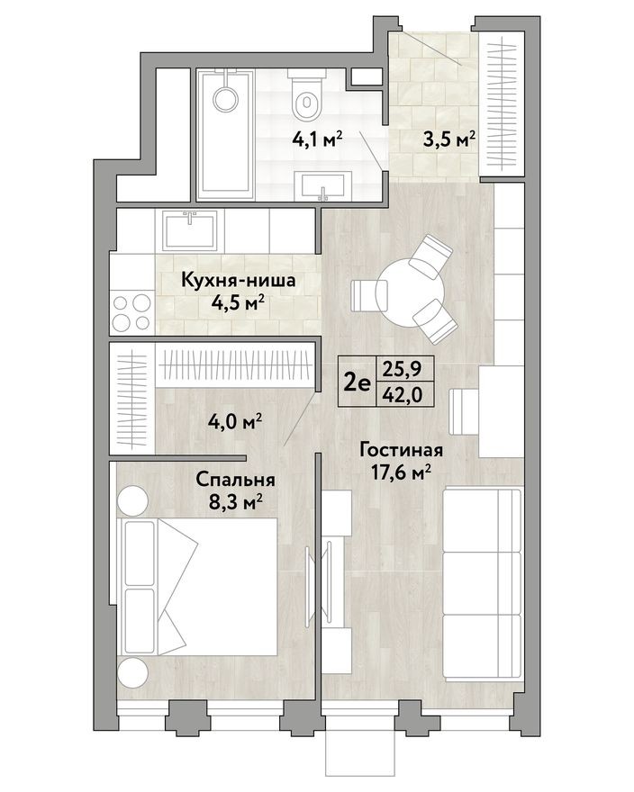 1к. квартира