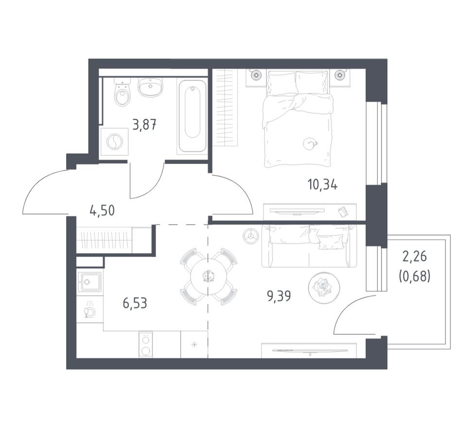 1к. квартира