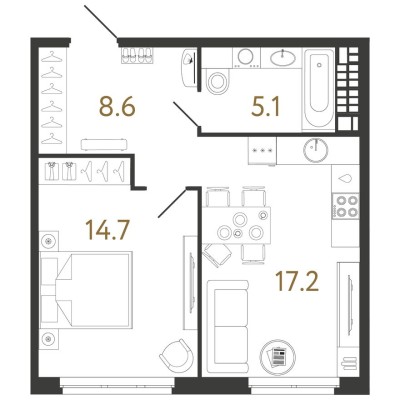 1к. квартира