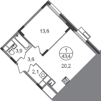 1к. квартира