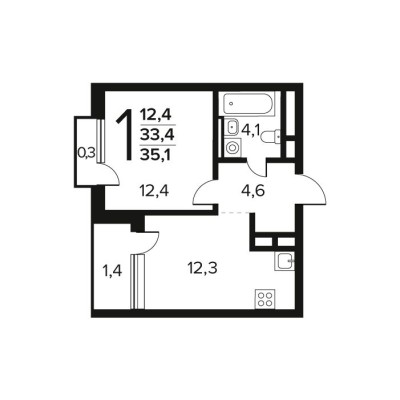 1к. квартира
