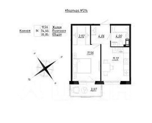 1к. квартира