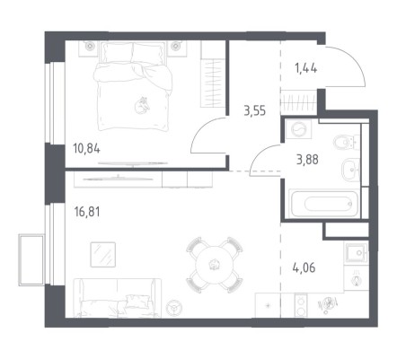 1к. квартира