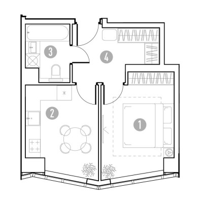 1к. квартира