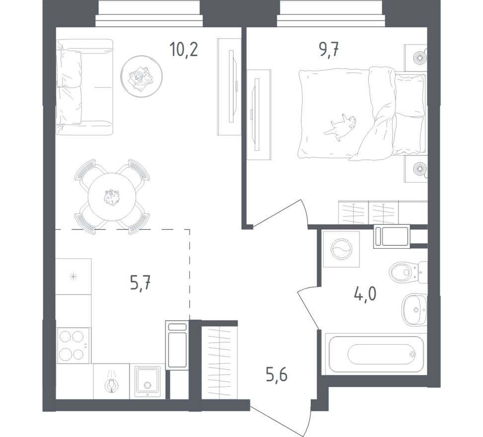 1к. квартира