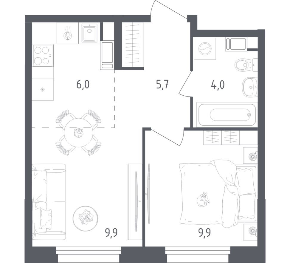 1к. квартира