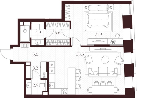 1к. квартира