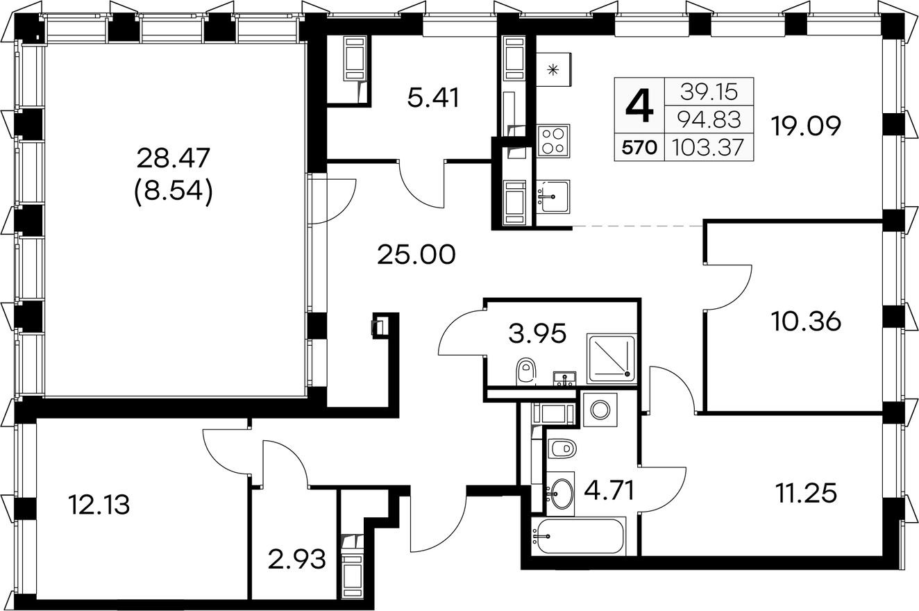 4к. квартира