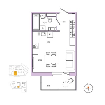 1к. квартира