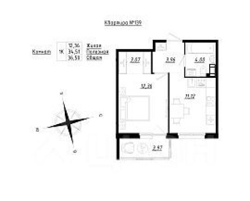 1к. квартира