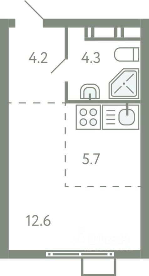 1к. квартира