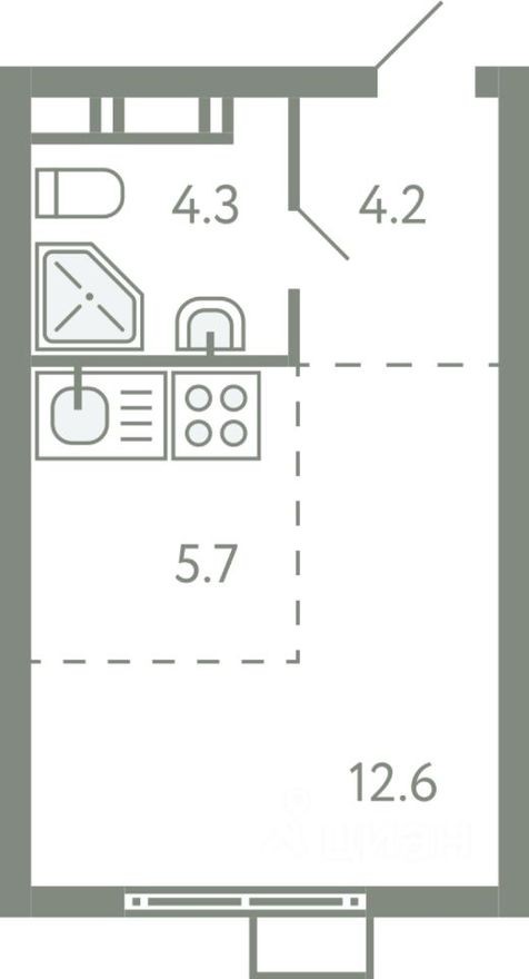 1к. квартира