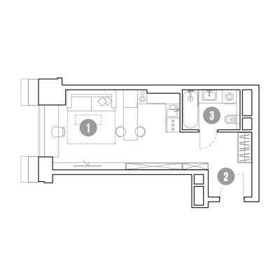 1к. апартаменты