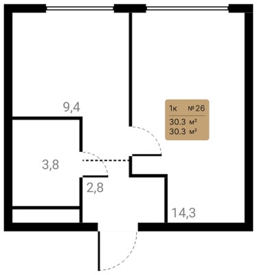 1к. квартира