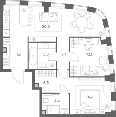 2к. квартира