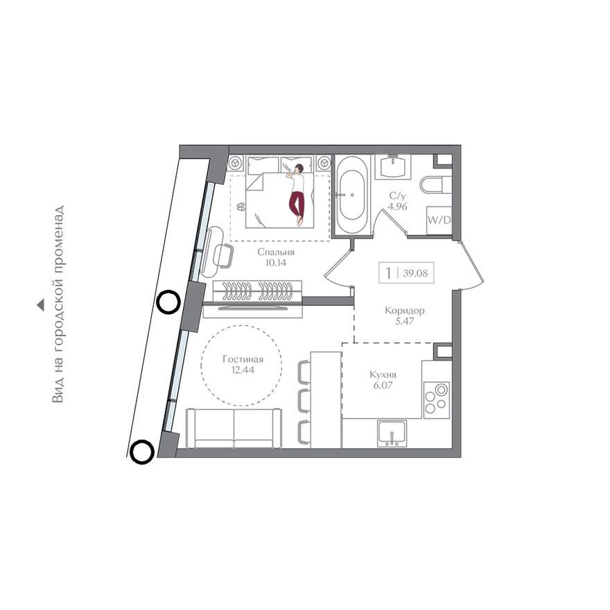 1к. квартира